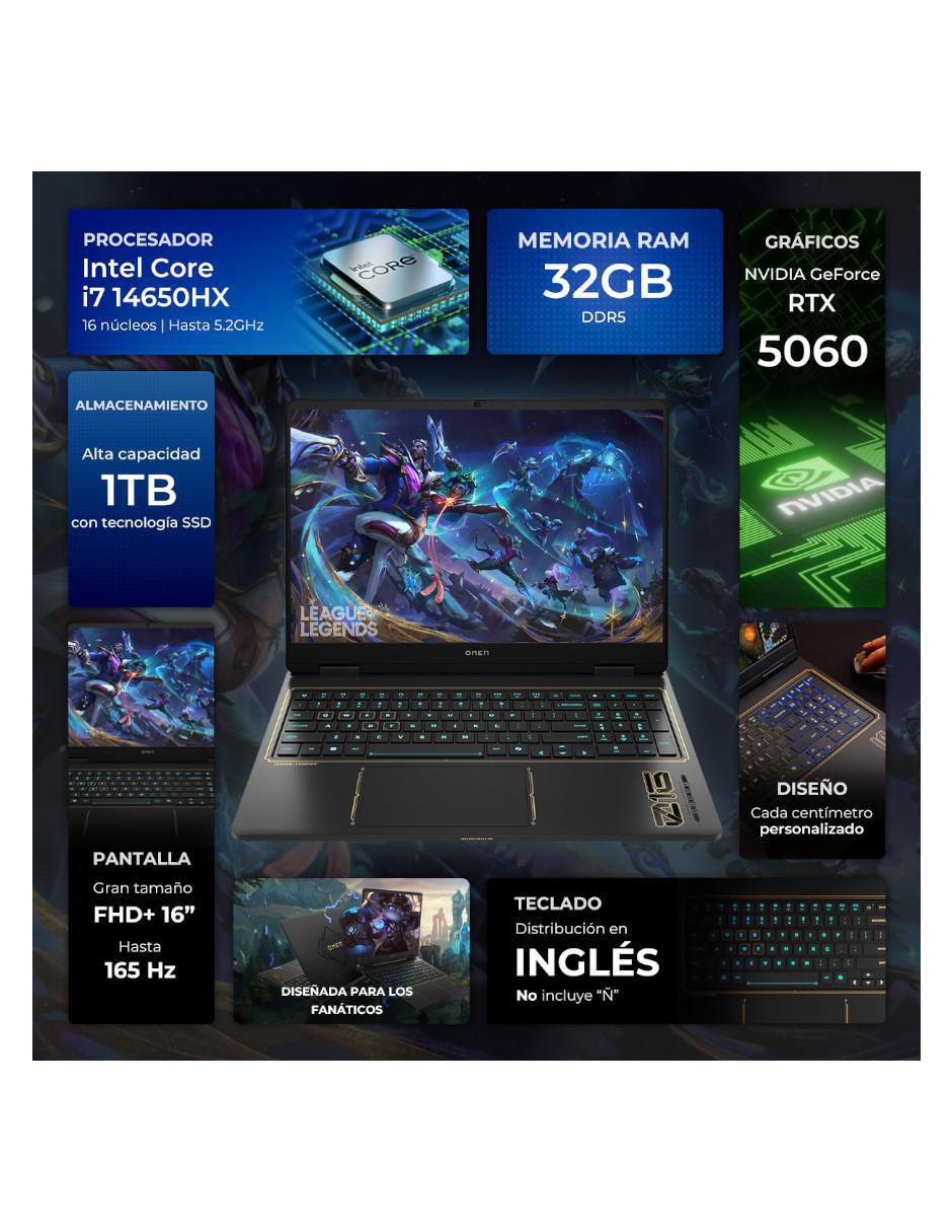 Laptop Game Omen Limited Edition Lol 16 pulgadas FULL HD+ Intel Core I7 NVIDIA Geforce Rtx 5060 32 GB RAM 1 TB SSD 2